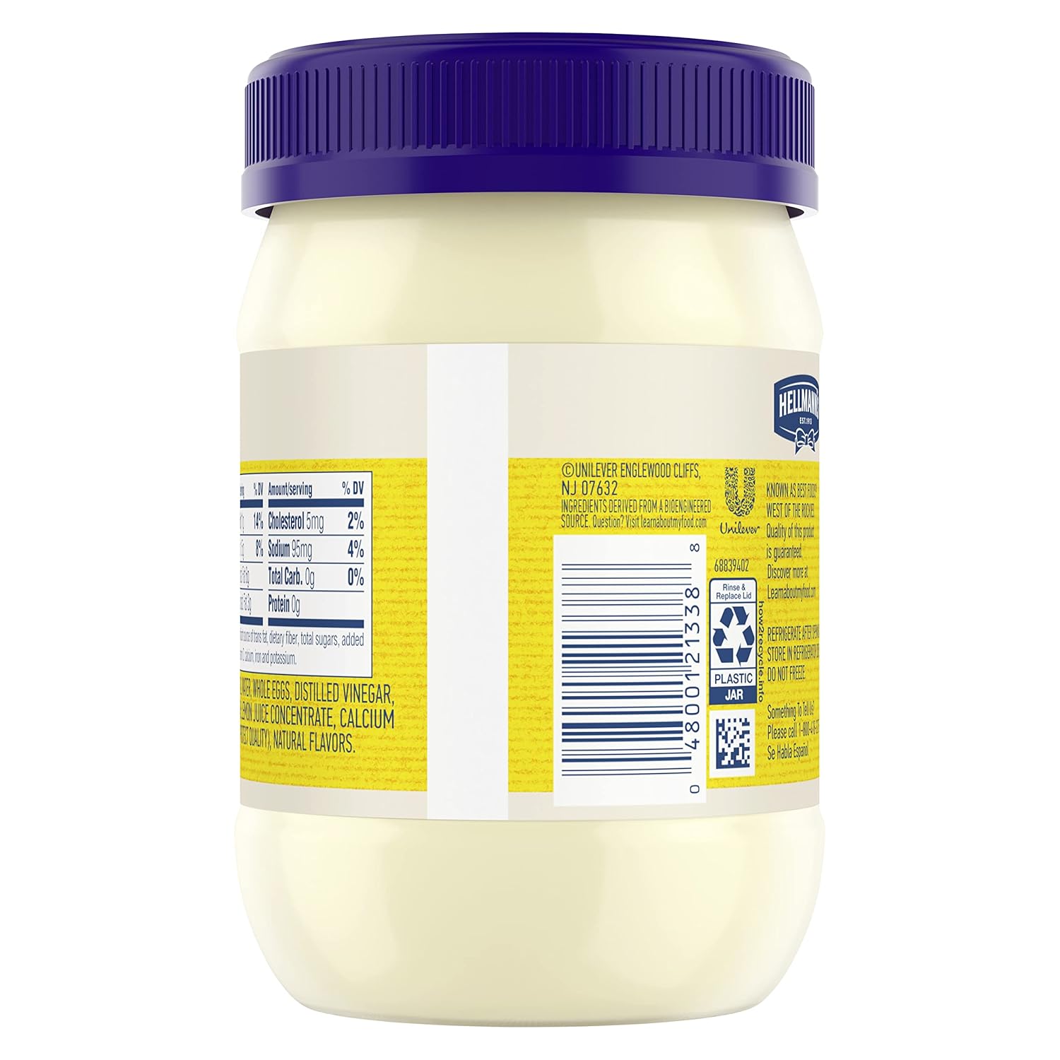 jars and bottles made from 100% recycled plastic