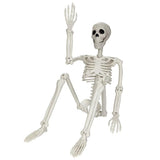 Cobwebs & Bones Halloween Skeleton Centerpiece – Realistic Anatomical Skeleton Model for Window Display and Indoor Vignette Styling
