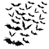 Kid Safe 3D Bat Wall Decorations 140 Piece Halloween Set for Daycare Center and Home Kids Room DIY