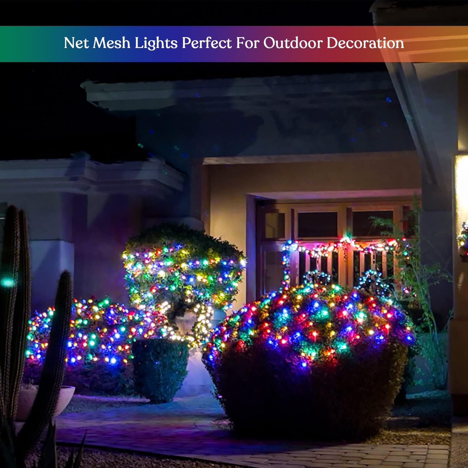 JMEXSUSS 320 LED Solar Mesh Light – Year-Round Interior Atmosphere for Apartment & Loft Spaces