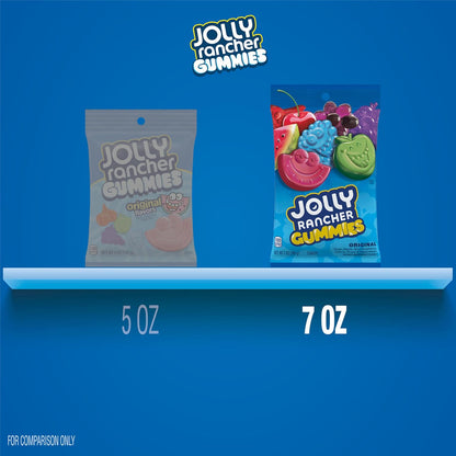 JOLLY RANCHER Gummies Assorted Fruit Flavored Candy Bag – Pantry Staple for Playdates, Playroom Snacks, and Family Movie Nights