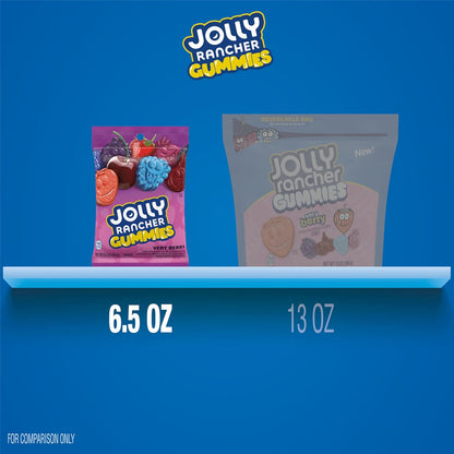 JOLLY RANCHER Very Berry Gummies – Valentine's Day Candy Gift for Her and Cozy Self-Care Treats, 6.5 oz