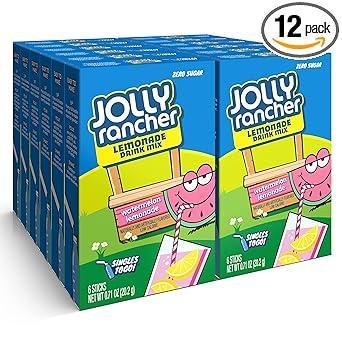 Jolly Rancher Watermelon Flavored Water Packets as a Fun Care Package for College Students and Teens, 72ct