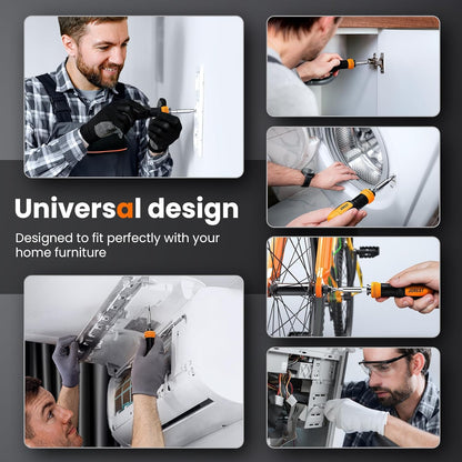Jorest 25-in-1 Multibit Screwdriver Set – Home Workshop and Garage Repair Tool for Fast Furniture and Appliance Fixes