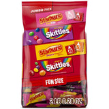 Skittles Starburst Assorted Chewy Candy – Camping Trip and Picnic Snack Bag Refill, Individually Wrapped 32.28 oz