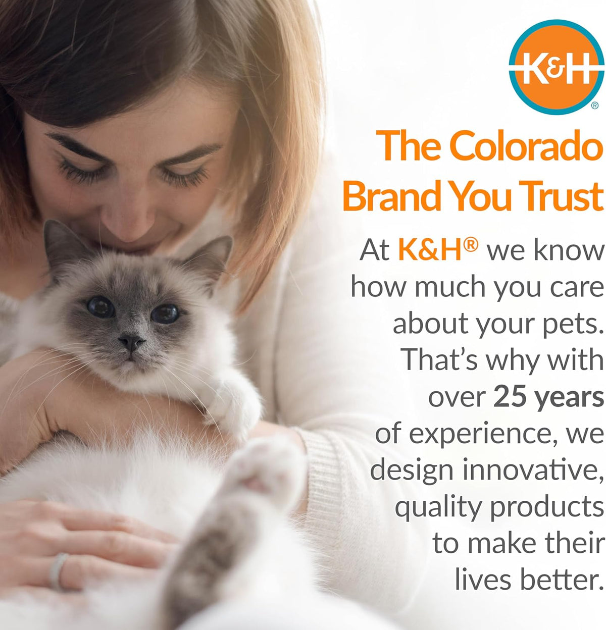 K&H Heated Cat Bed with Pet-Activated Smart Thermostat – Safe Warmth for Multi-Pet Households