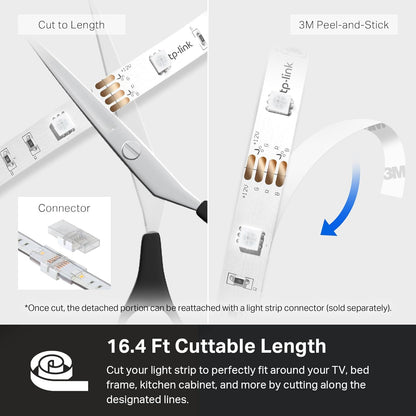Kasa Smart LED Light Strip – Mother's Day Gift for Mom, Easy App-Controlled Accent Light for Any Room