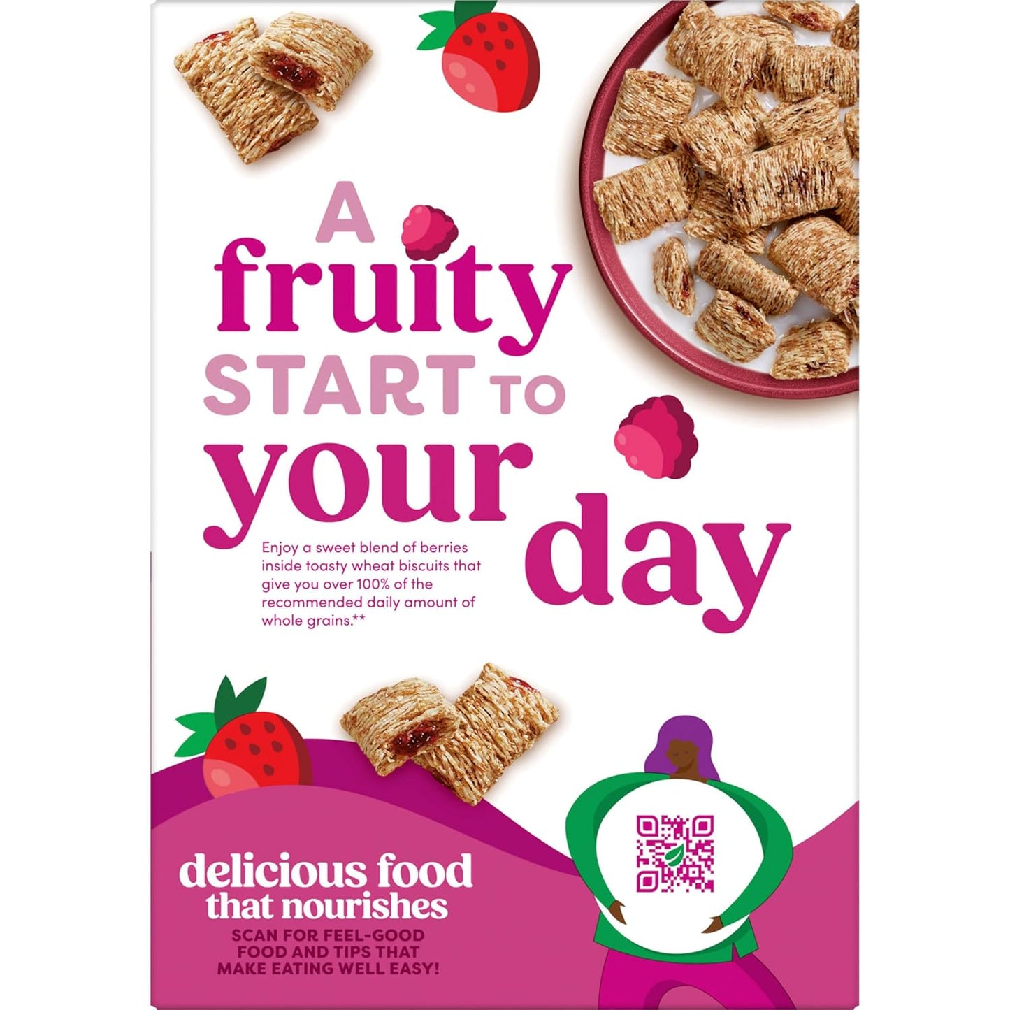 Kashi Berry Fruitful Cereal – Kid-Friendly Lunchbox Addition for Family Breakfasts, 17.2oz Box