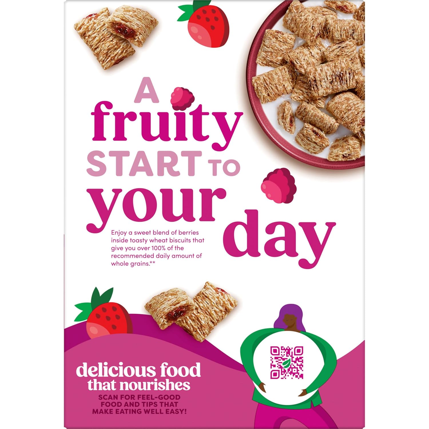 Kashi Berry Fruitful Cereal – Kid-Friendly Lunchbox Addition for Family Breakfasts, 17.2oz Box