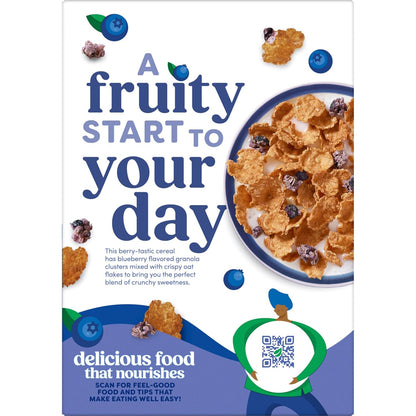 Kashi Blueberry Clusters Cereal – Family Breakfast Cereal for Kids Lunchbox and Weekend Pancake-Free Mornings