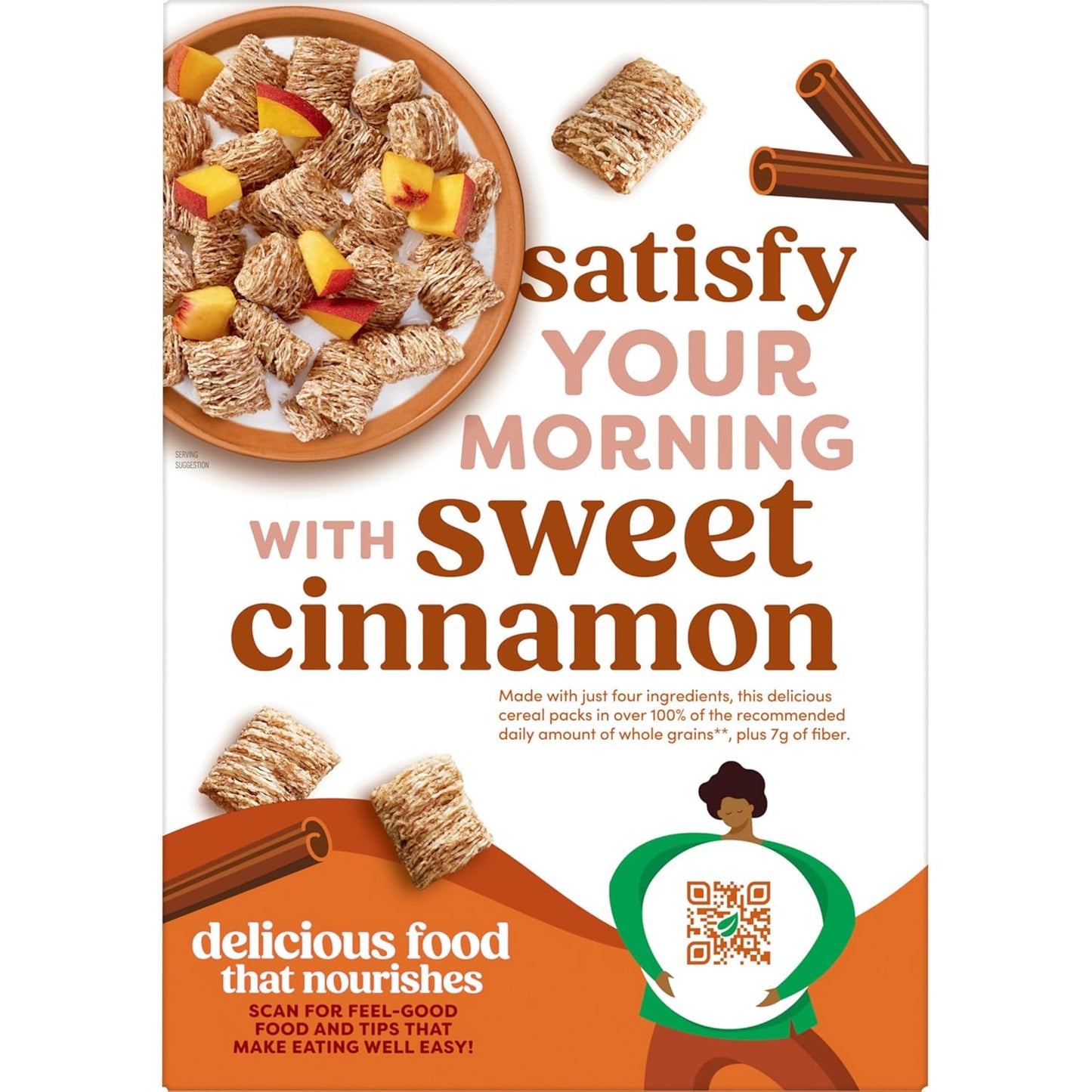 Kashi Organic Cinnamon Harvest Cereal – Low-Sugar High-Protein Breakfast for Clean Eating and Energy, 18oz Box