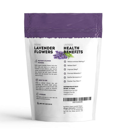 Kate Naturals Dried Lavender Buds – Fragrant Bedroom and Living Room Decor in a Resealable Aroma Bag