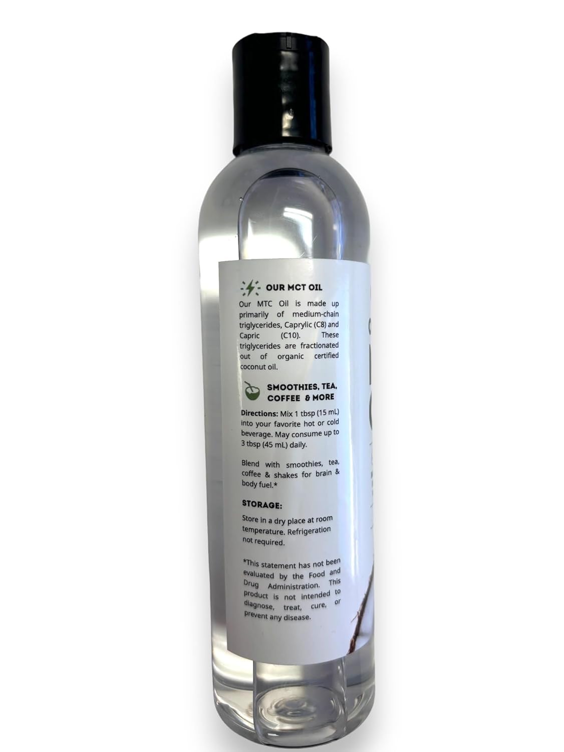 Kate Naturals MCT Oil – Home Office Focus Fuel, Quick-Absorbing C8 C10 for Clean Sustained Energy