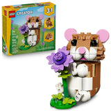 LEGO Creator 3-in-1 Hamster, Hedgehog and Eagle 31376 – Collectible Room Accent for Bedrooms and Living Rooms