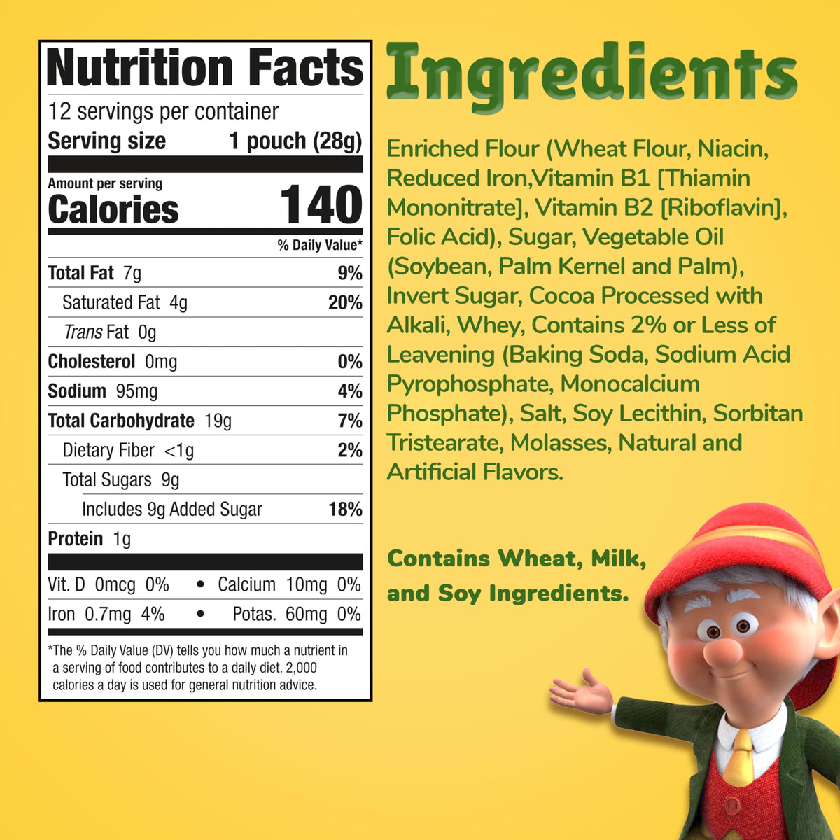 Keebler On-The-Go Fudge Stripes Cookies, Nostalgic Snack Care Package Gift for Coworkers and Friends, 12 Count