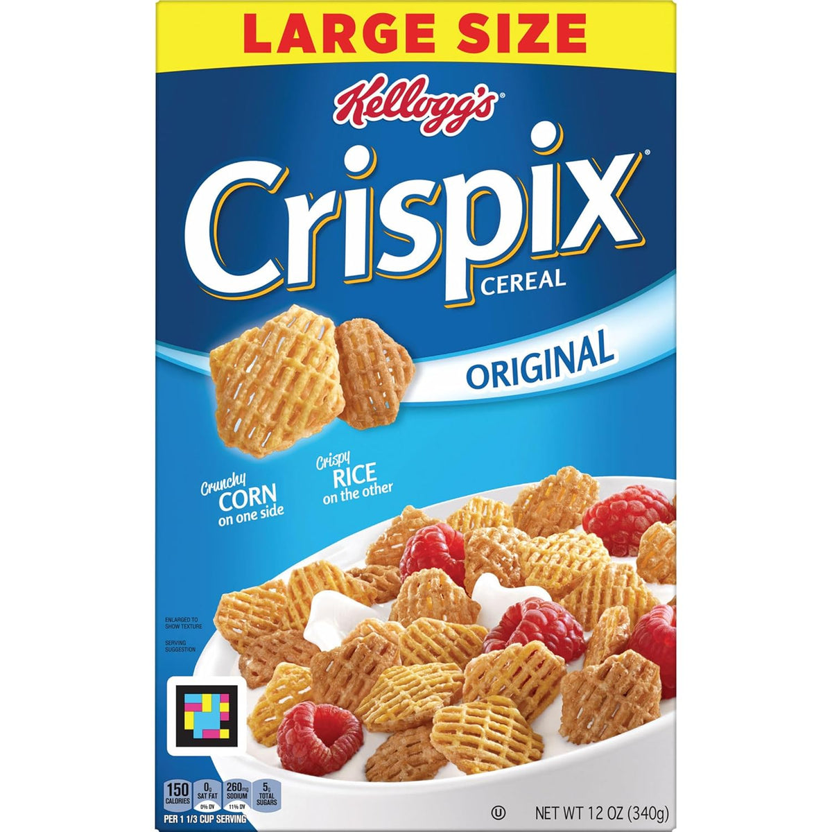 Kellogg's Crispix Cereal – Trail Mix Add-In for Balanced Home Snacking, Parve Kosher Cereal