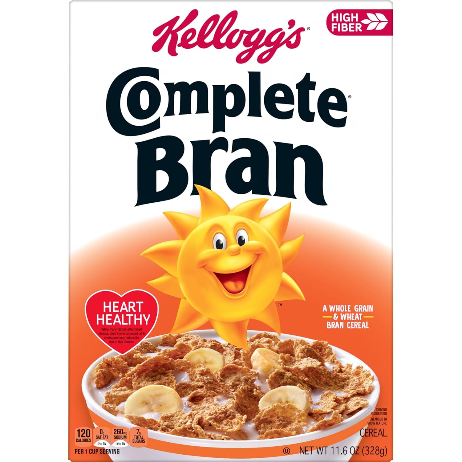 Kellogg's Frosted Bran Cereal – Kid-Friendly Frosted Bran for the Family Breakfast Table, No Prep