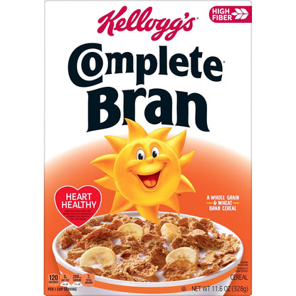 Kellogg's Frosted Bran Cereal – Kid-Friendly Frosted Bran for the Family Breakfast Table, No Prep