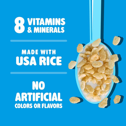 Kellogg's Rice Krispies Cereal – No-Cholesterol Ready-to-Eat Cereal for Nourishing Daily Routines, 24oz x 2