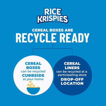 Kellogg's Rice Krispies Cereal – No-Cholesterol Ready-to-Eat Cereal for Nourishing Daily Routines, 24oz x 2