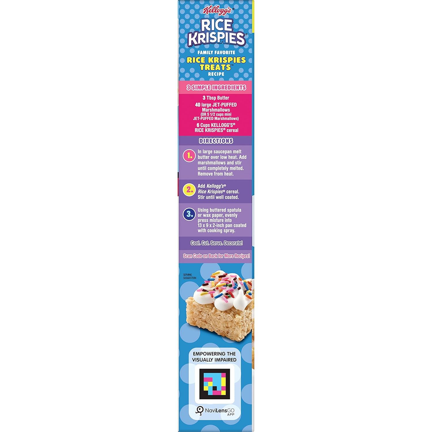 Kellogg's Rice Krispies Cereal – Nostalgic Care Package Treat for College Move-In Day, Big 24oz Box