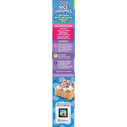 Kellogg's Rice Krispies Cereal – Nostalgic Care Package Treat for College Move-In Day, Big 24oz Box