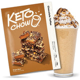 Keto Chow Chocolate Toffee Shake Powder – Quick Keto Meal Replacement for Focused Home Office Workdays