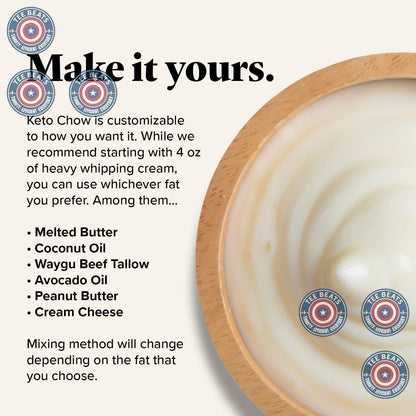 Keto Chow Chocolate Toffee Shake Powder – Quick Keto Meal Replacement for Focused Home Office Workdays