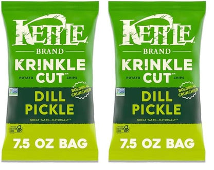 Kettle Brand Potato Chips Parmesan Cheese Kettle Chips, 7.5 Oz – Clean-Ingredient Chips for Kid Playdates and Lunchboxes