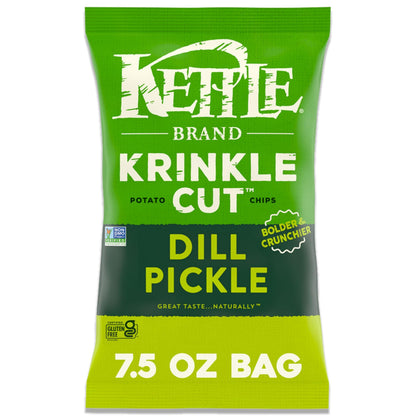 Kettle Brand Potato Chips Parmesan Cheese Kettle Chips, 7.5 Oz – Clean-Ingredient Chips for Kid Playdates and Lunchboxes