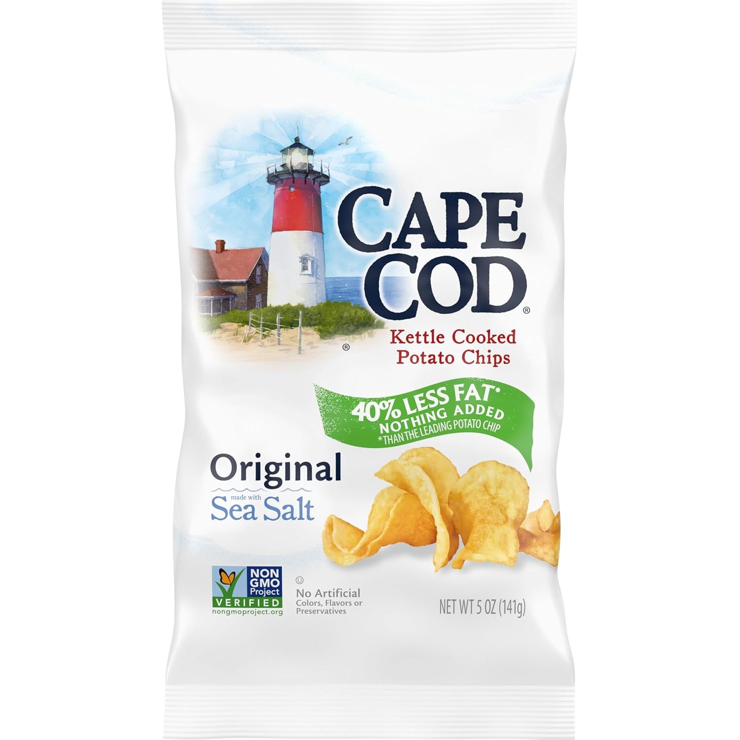 kettle-cooked chip with 40% less fat than the leading potato chip