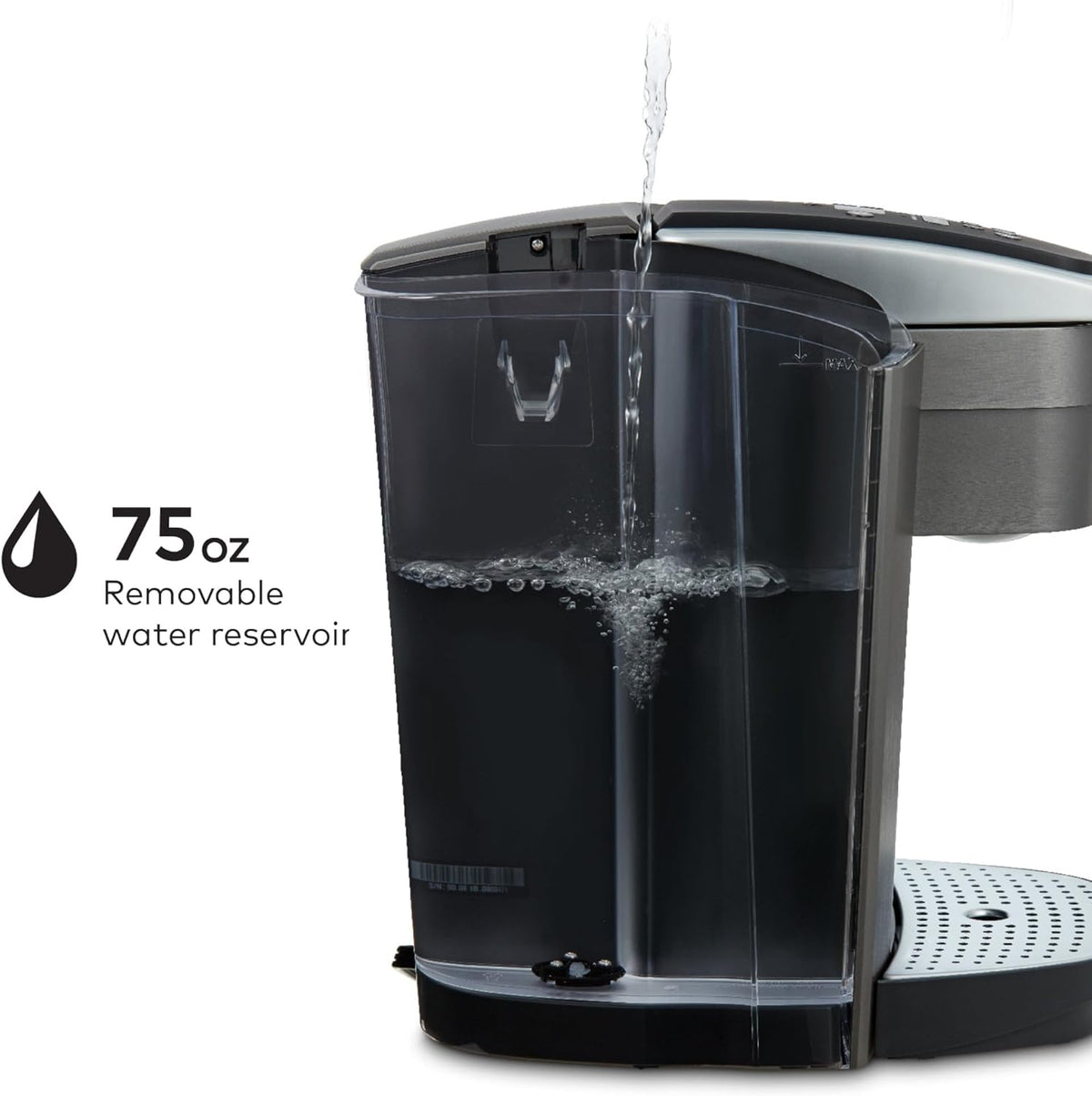 Keurig K-Elite Brushed Slate Brewer – Clutter-Free Countertop Solution for the Less-Is-More Home