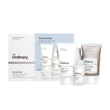 The Acne Set Minimalist Skincare Kit – Three-Step System for an Uncluttered Vanity Shelf