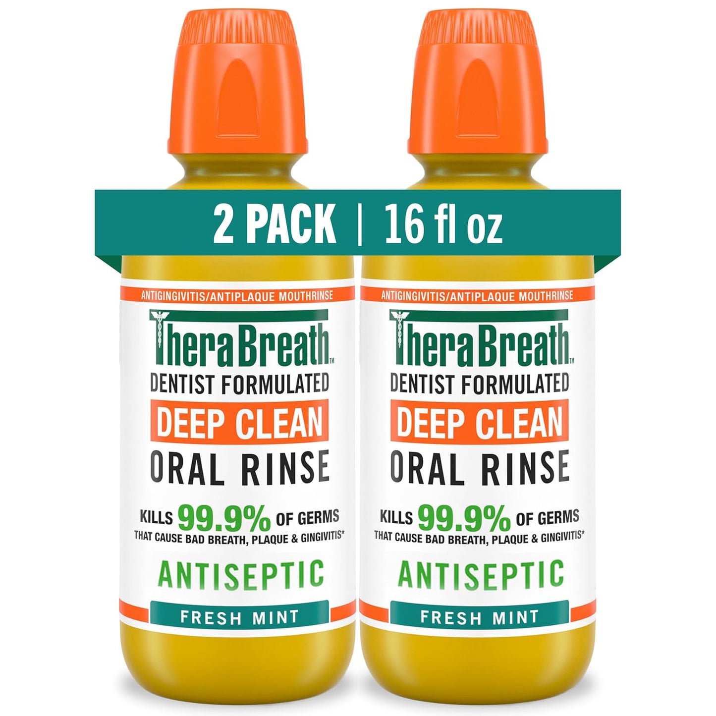 kills 99.9% of germs in laboratory tests targeting bad breath, plaque, and gingivitis