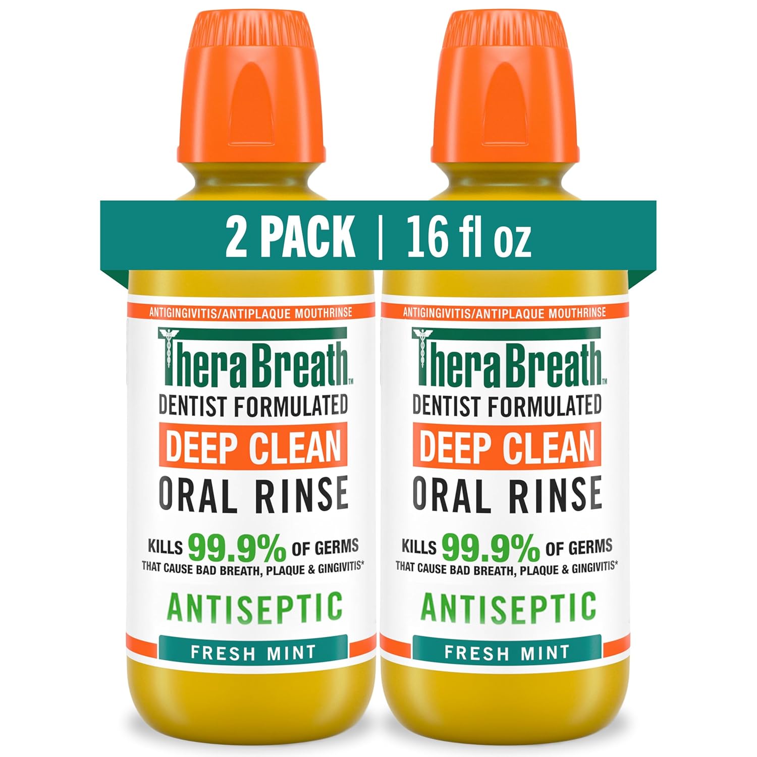 kills 99.9% of germs in laboratory tests targeting bad breath, plaque, and gingivitis
