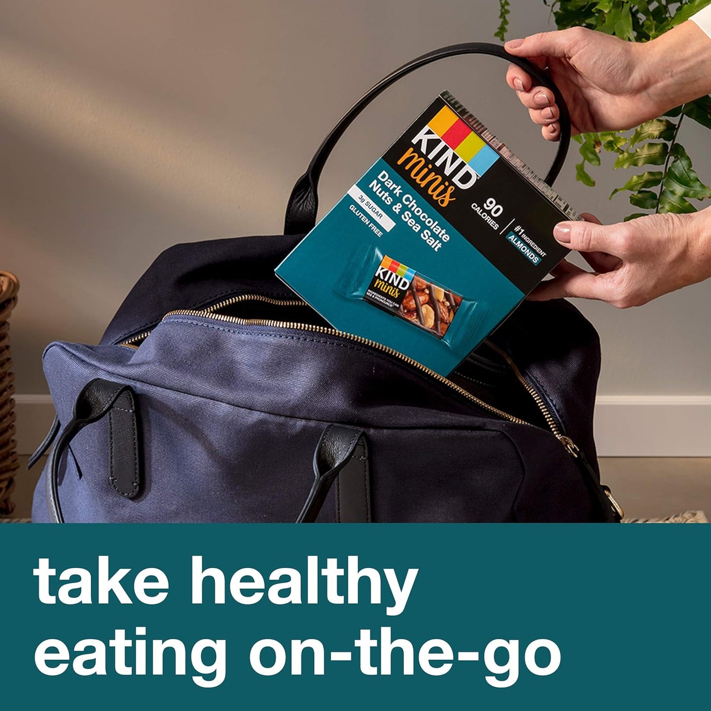 KIND Minis Dark Chocolate Nuts & Sea Salt – Office Drawer Snack for Busy Workday Focus
