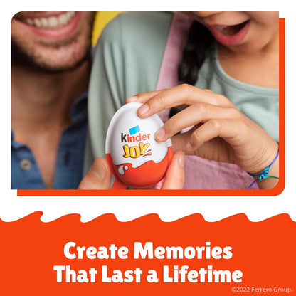 Kinder Joy Eggs Treat Plus Toy – Pantry-Friendly Snack for Kids' Lunchboxes and After-School Treats