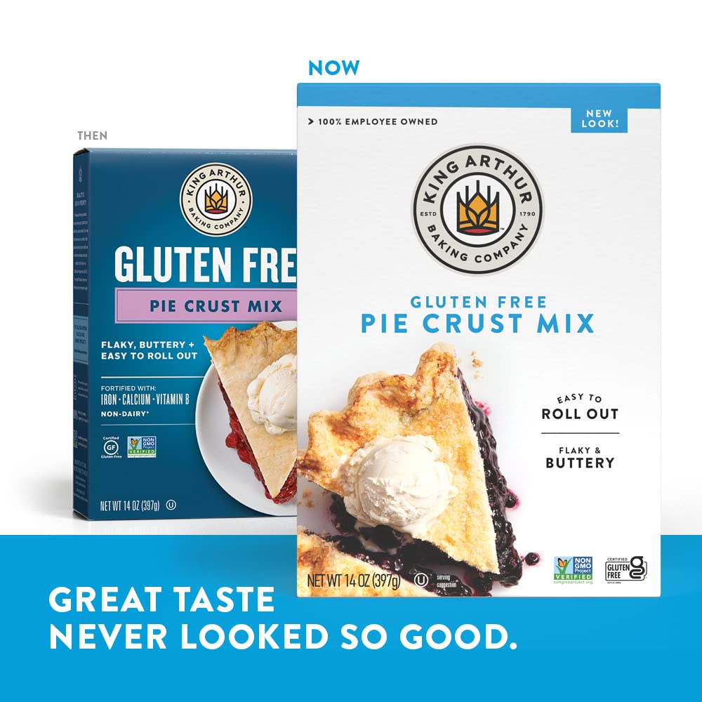 King Arthur Gluten Free Pie Crust Mix – Lactose-Free and Vegan Adaptable for Inclusive Desserts