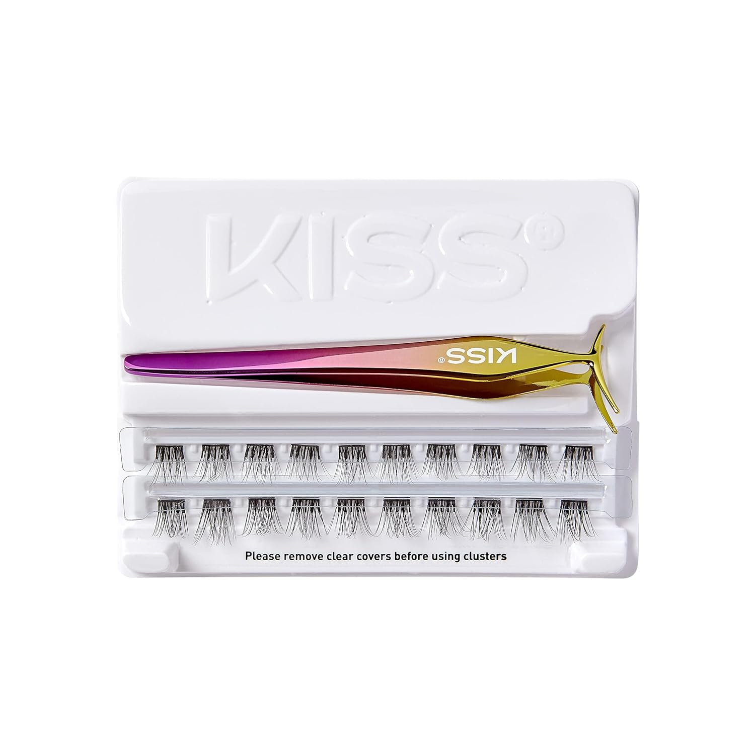 KISS imPRESS Falsies Press-On Lash Clusters – Designer-Style Glam Volume with 24-Hour Hold