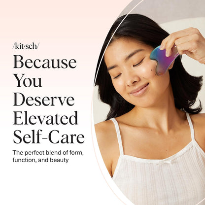 Kitsch Stainless Steel Gua Sha – Clean-Line Vanity Accessory for Intentional Skincare Routines
