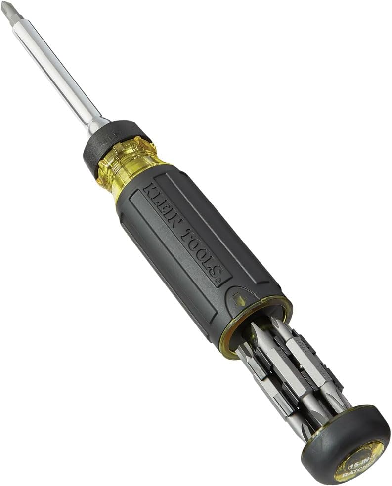 Klein Tools 32305 15-in-1 Screwdriver – Practical Gift for Electricians, Mechanics, and DIYers