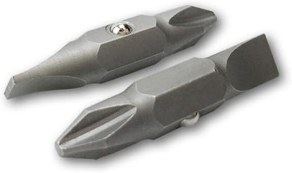 Klein Tools 32483 Jobsite Bit Set for Outdoor Service Work, #2 Phillips and 1/4-Inch Slotted for Multi-Bit Screwdrivers