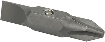 Klein Tools 32483 Jobsite Bit Set for Outdoor Service Work, #2 Phillips and 1/4-Inch Slotted for Multi-Bit Screwdrivers