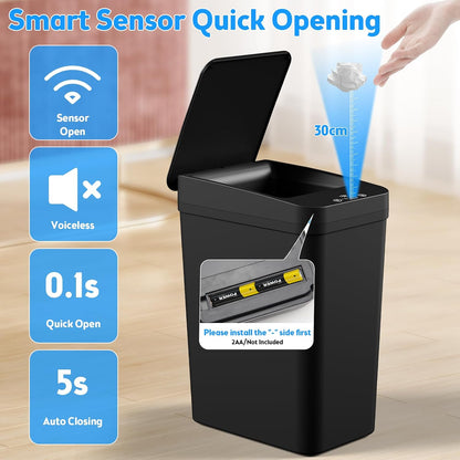 KOEYLE 2.2 Gallon Sensor Trash Bin – Smart Dorm Room Gift for College Students