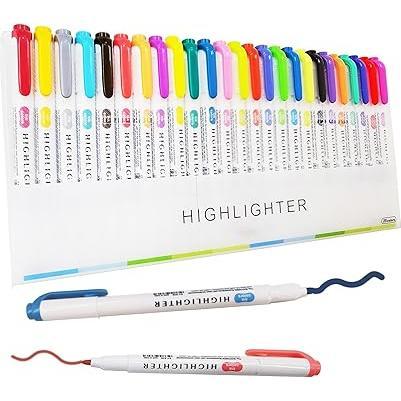 konket Kid-Safe Pastel Highlighters – Washable Quick-Dry Markers for Homework and Reading