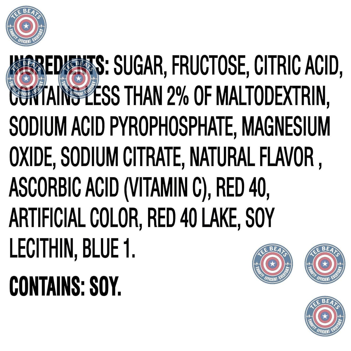 kosher and caffeine-free formulation