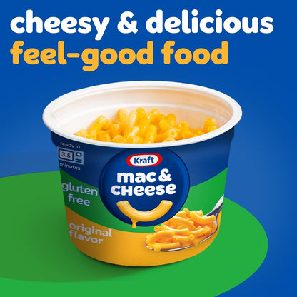 Kraft Gluten Free Mac & Cheese Cups – Independent Kids Snack They Can Heat Themselves, No Stove Required
