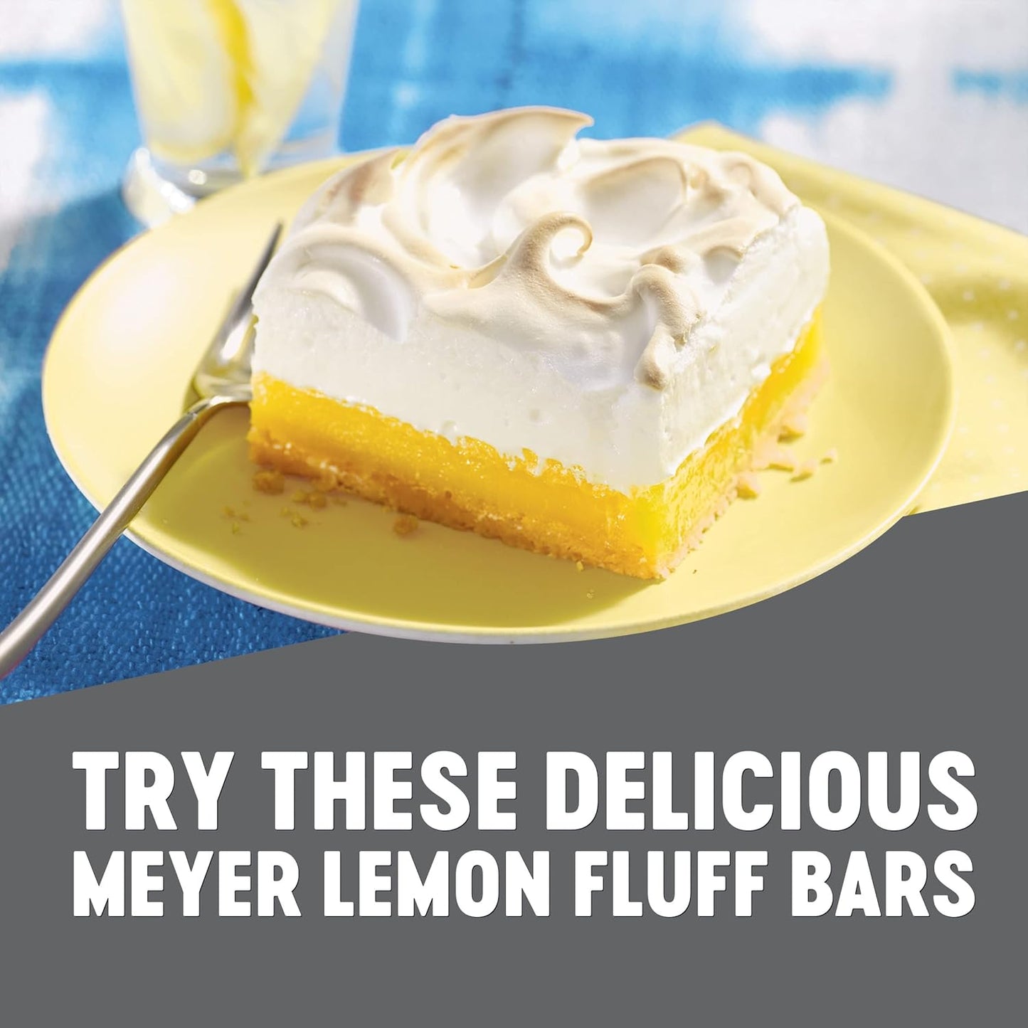 Krusteaz Meyer Lemon Bar Mix – Kid-Friendly Baking Mix for Family Gatherings, Soft and Flaky When Slightly Underbaked