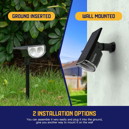 Kyosho Solar Ground Lights – Dusk to Dawn Pathway and Poolside Illumination, Multicolor