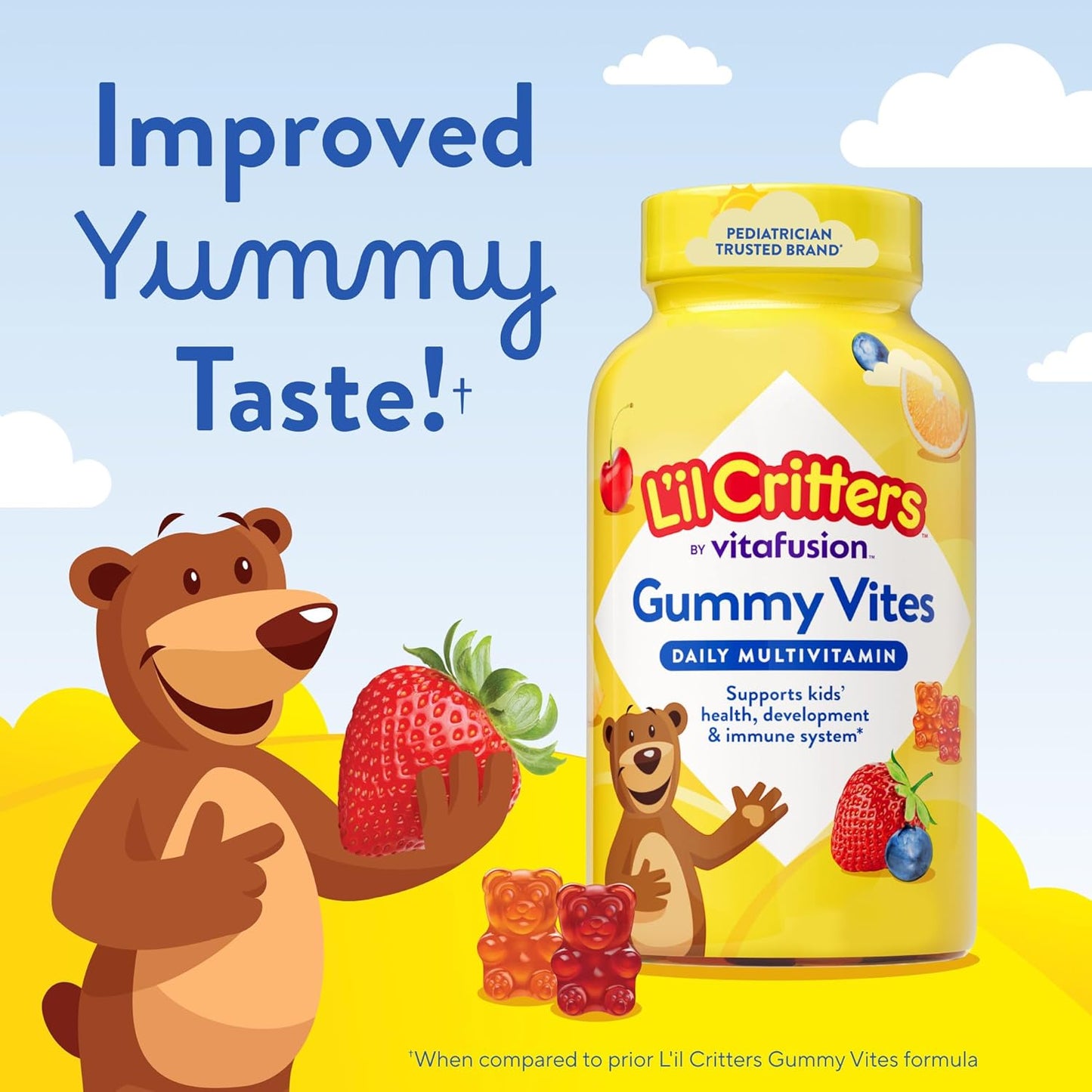 L'il Critters Gummy Vites – Family Wellness Multivitamin for Growing Children, 11 Essential Nutrients